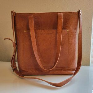 Portland Leather Goods Crossbody Zipper Tote Large in Sedona